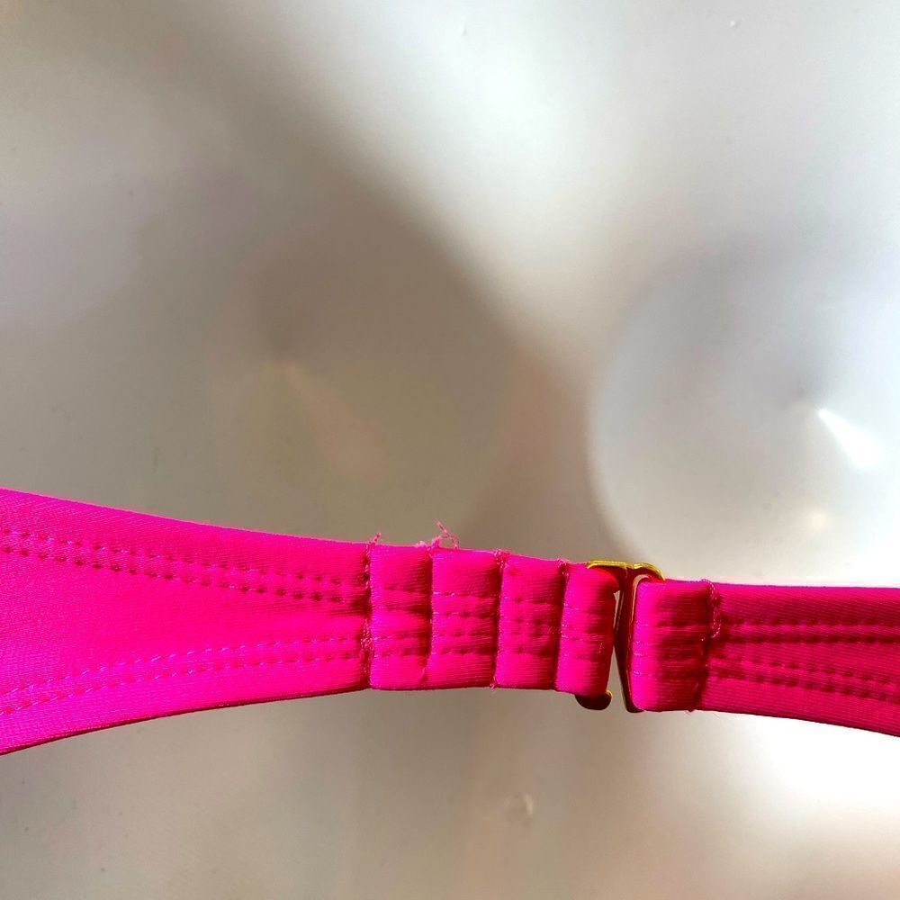 BONGO Bikini Top Sz M Pink Glo Tribal Juniors - Picture 7 of 10